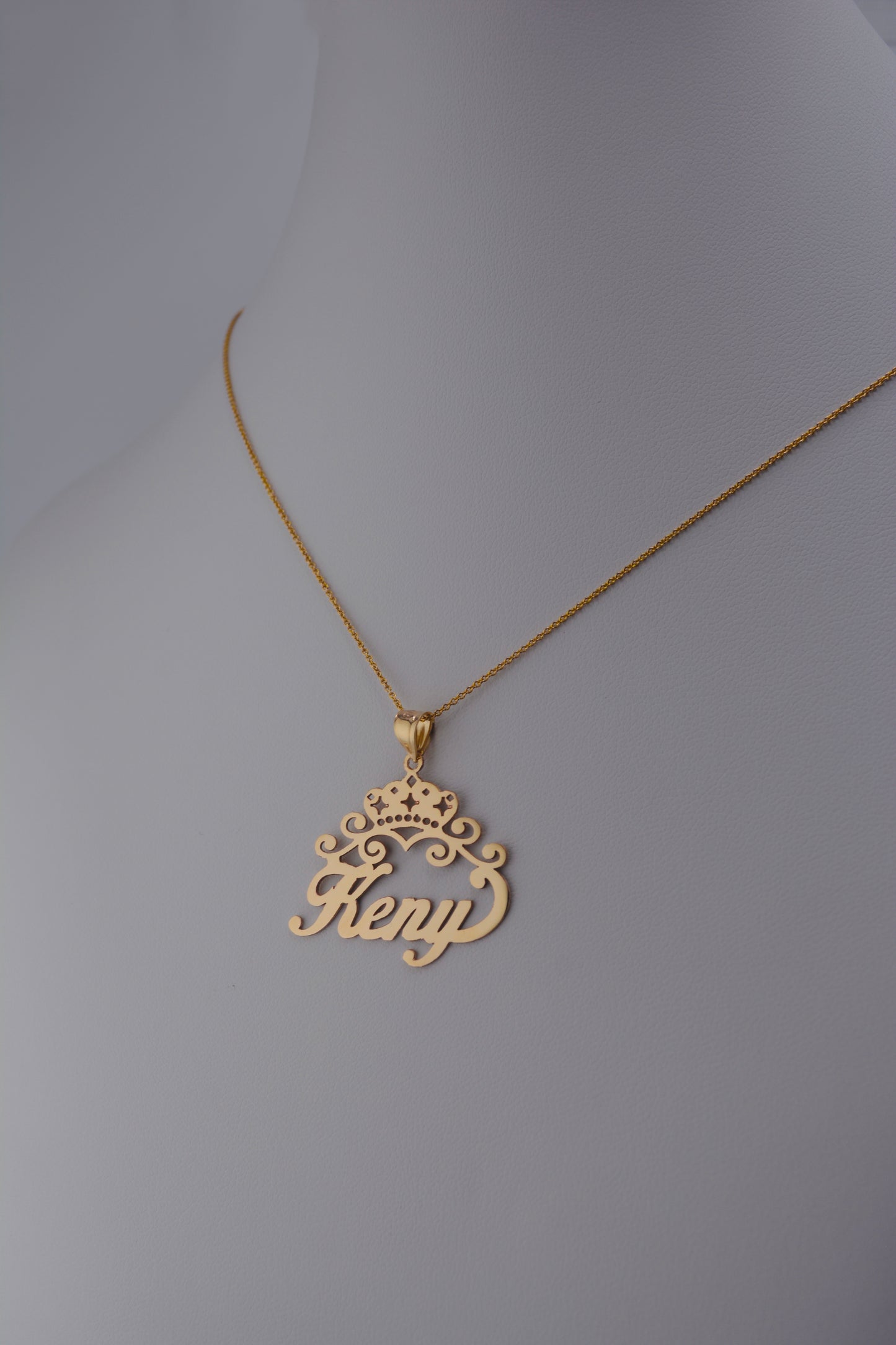 10K Royal Crown Nameplate | Plain