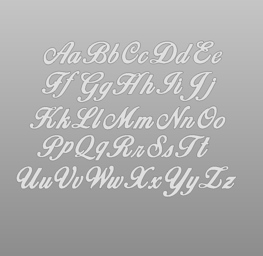 14K Gold Script Nameplate Pendant